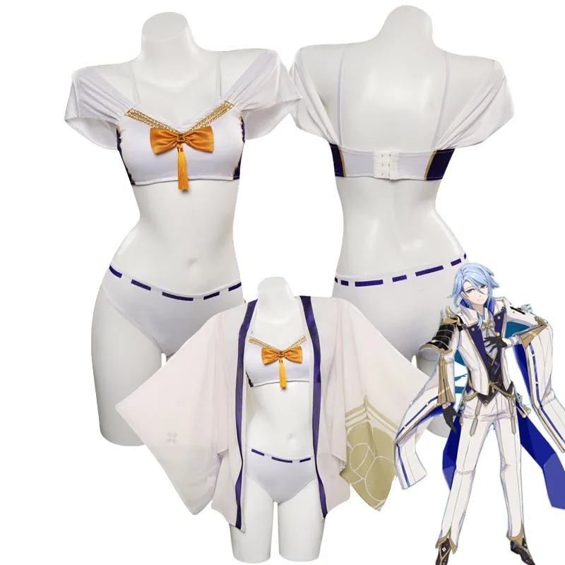 Genshin Impact Kamisato Ayato Costume da bagno Costume Cosplay donna ragazze costumi da bagno Halloween Carnival Party travestimento Roleplay Beachsuit