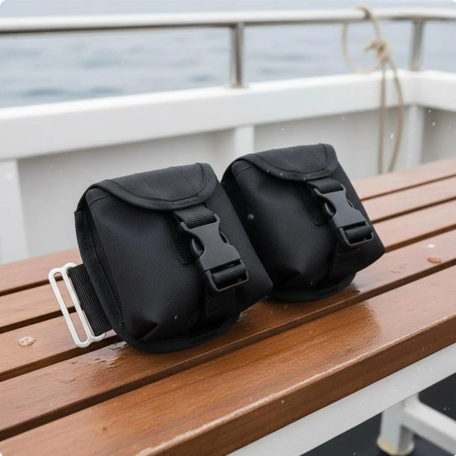 Scuba Diving Nylon Weight Pouch Secure Trim Pocket BCD Harness Accessory Weight Belt for Ocean Exploration and Stability