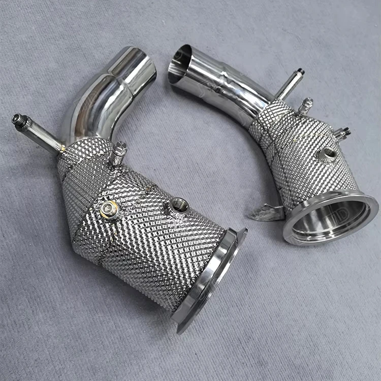 High-performance Stainless Steel Heat Shielding Exhaust Downpipe For PORSCHE 911 CARRERA 992/911 With OPF