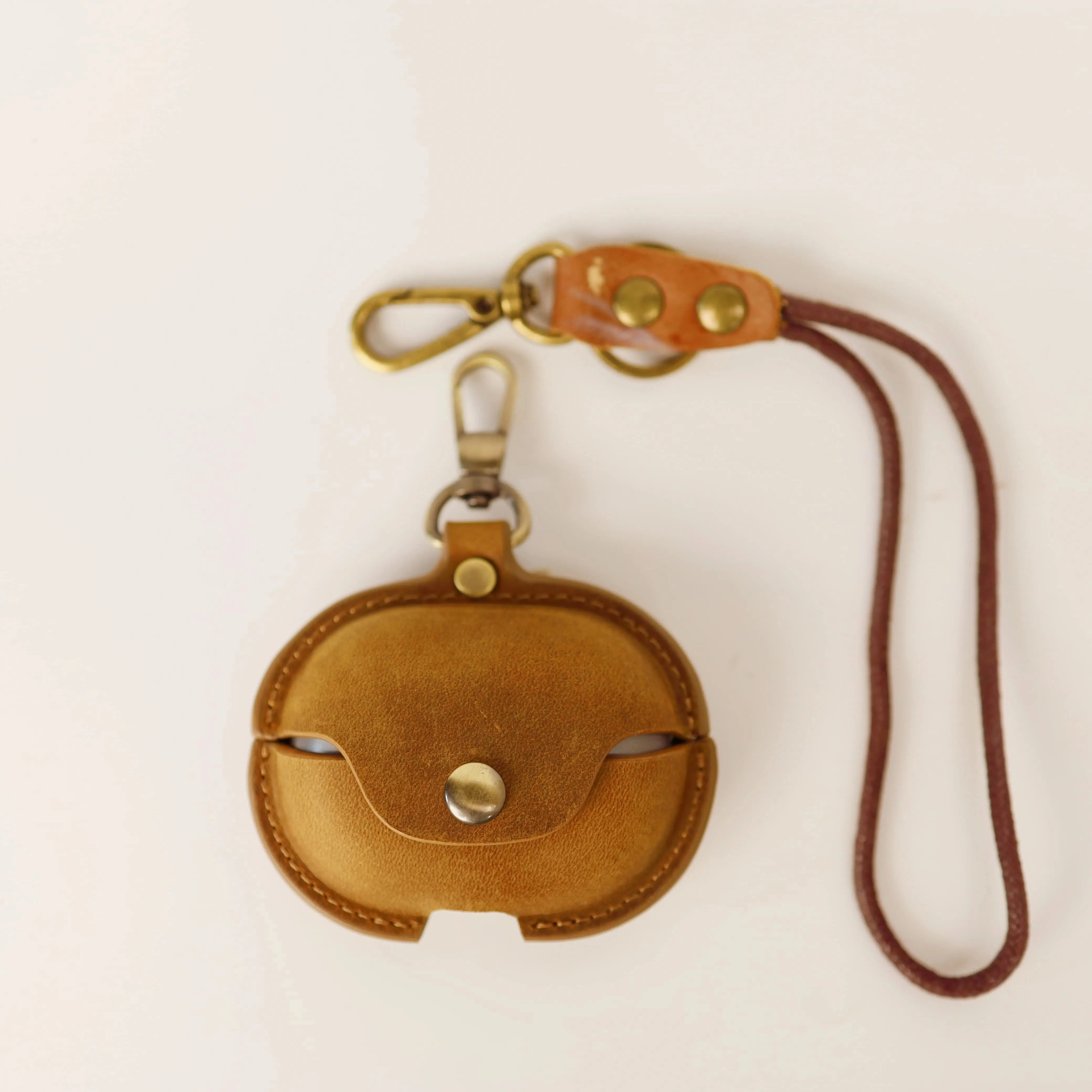 Vintage Light Luxury Advanced Personalized Crazy Horse Leather Earphone Case for  HUAWEI FreeBuds pro5 / FreeBuds pro4 / Pro3