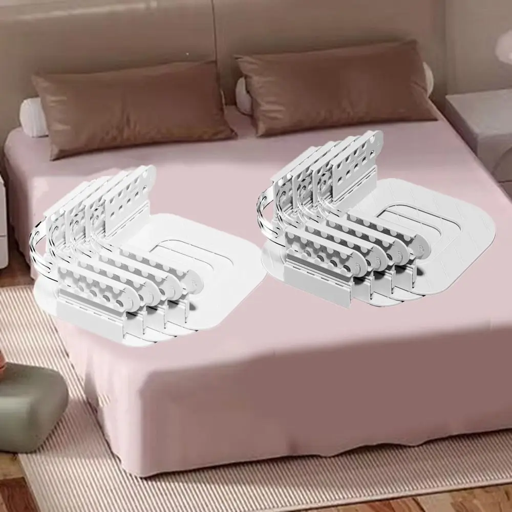 

4Pcs/set Adjustable Bed Sheet Holder Safety Pinless Card Slot Bedsheet Clips Anti-Shift Design Detachable Bed Sheet Grippers