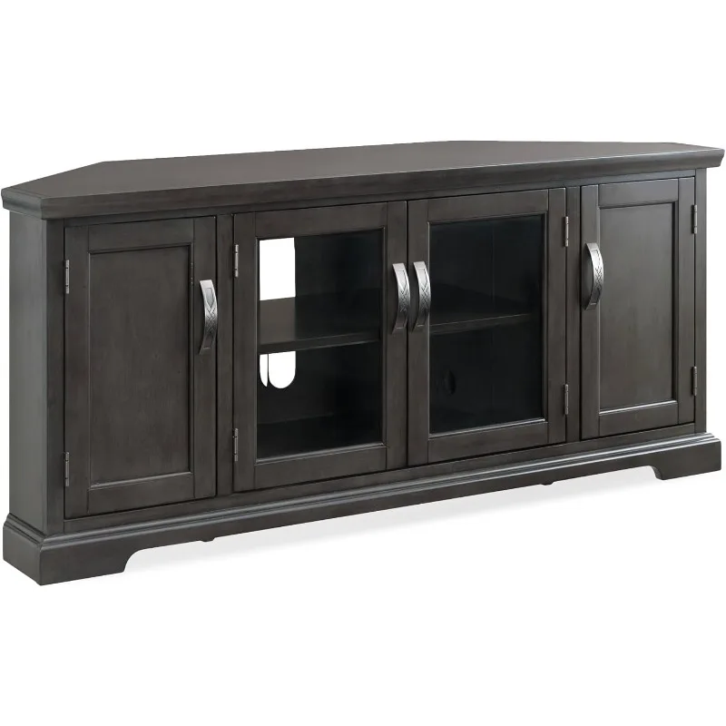 Corner TV Stand with Enclosed Storage For 65