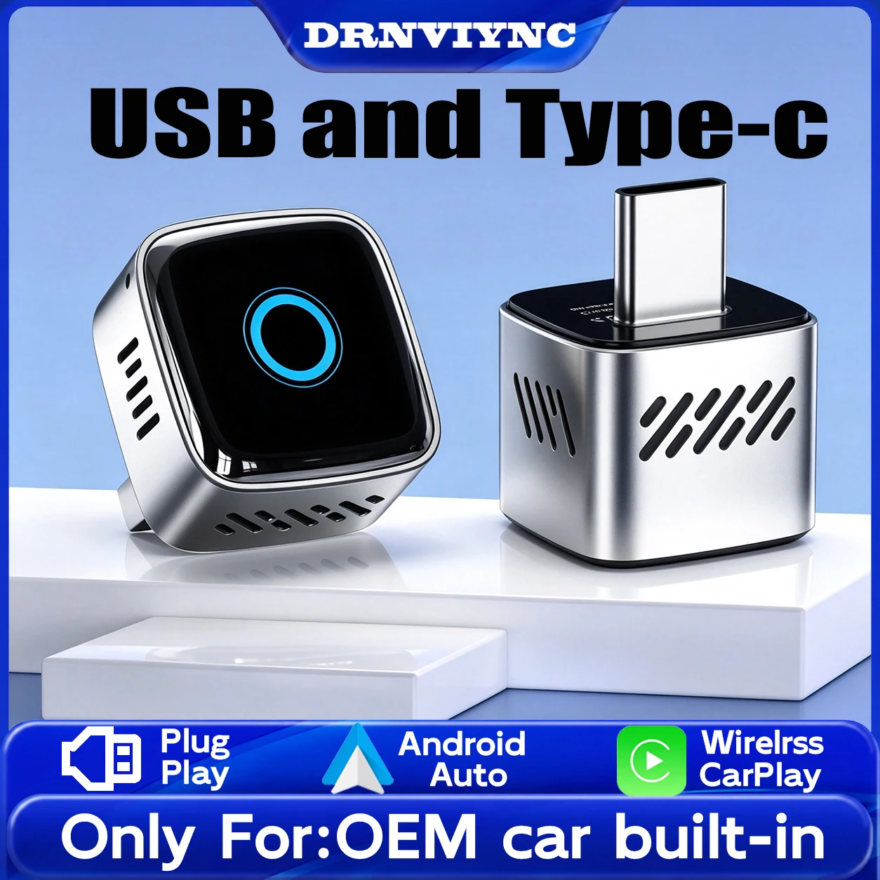 Car Accessories Usa - DRNVIYNC Adapter 2w1 przewodowy na bezprzewodowy