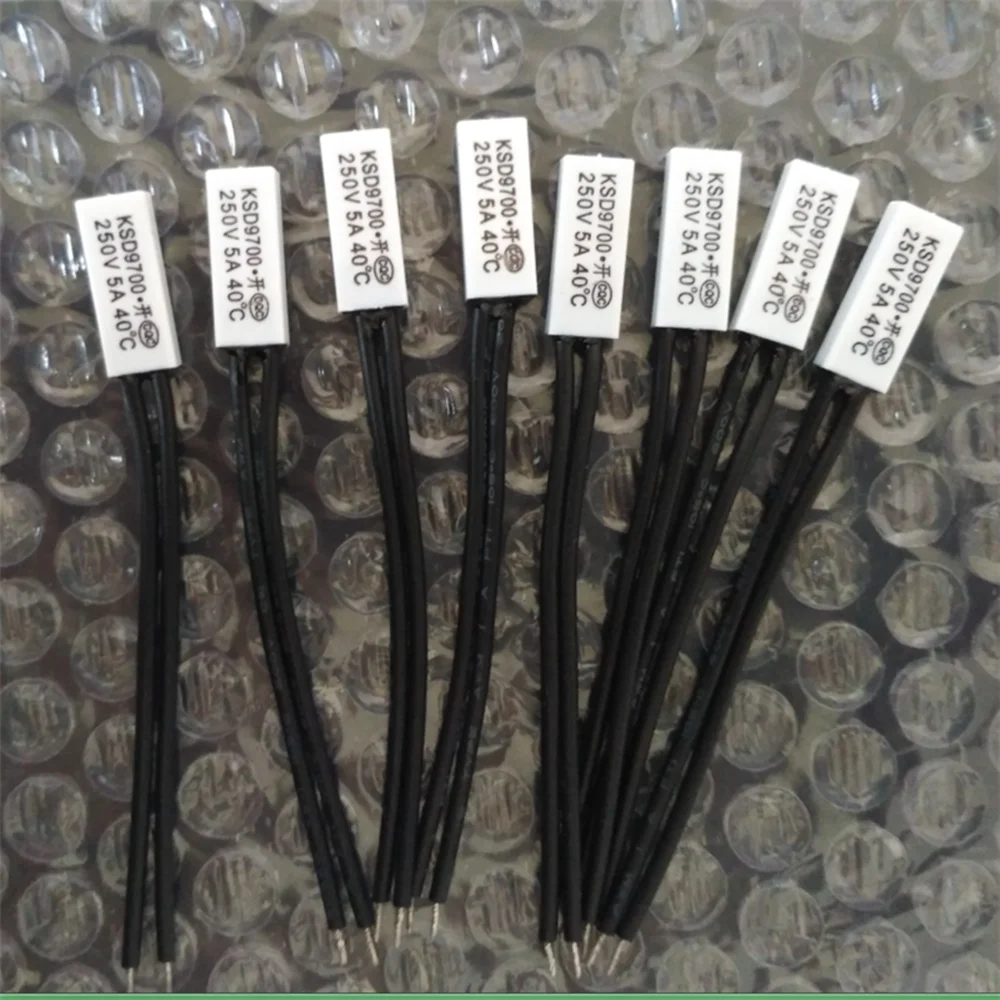 

10/50/100pcs KSD9700 250V 5A 15~150 Degree Plastic shell Temperature Switch Normal Closed/Open Thermostat Thermal Protector