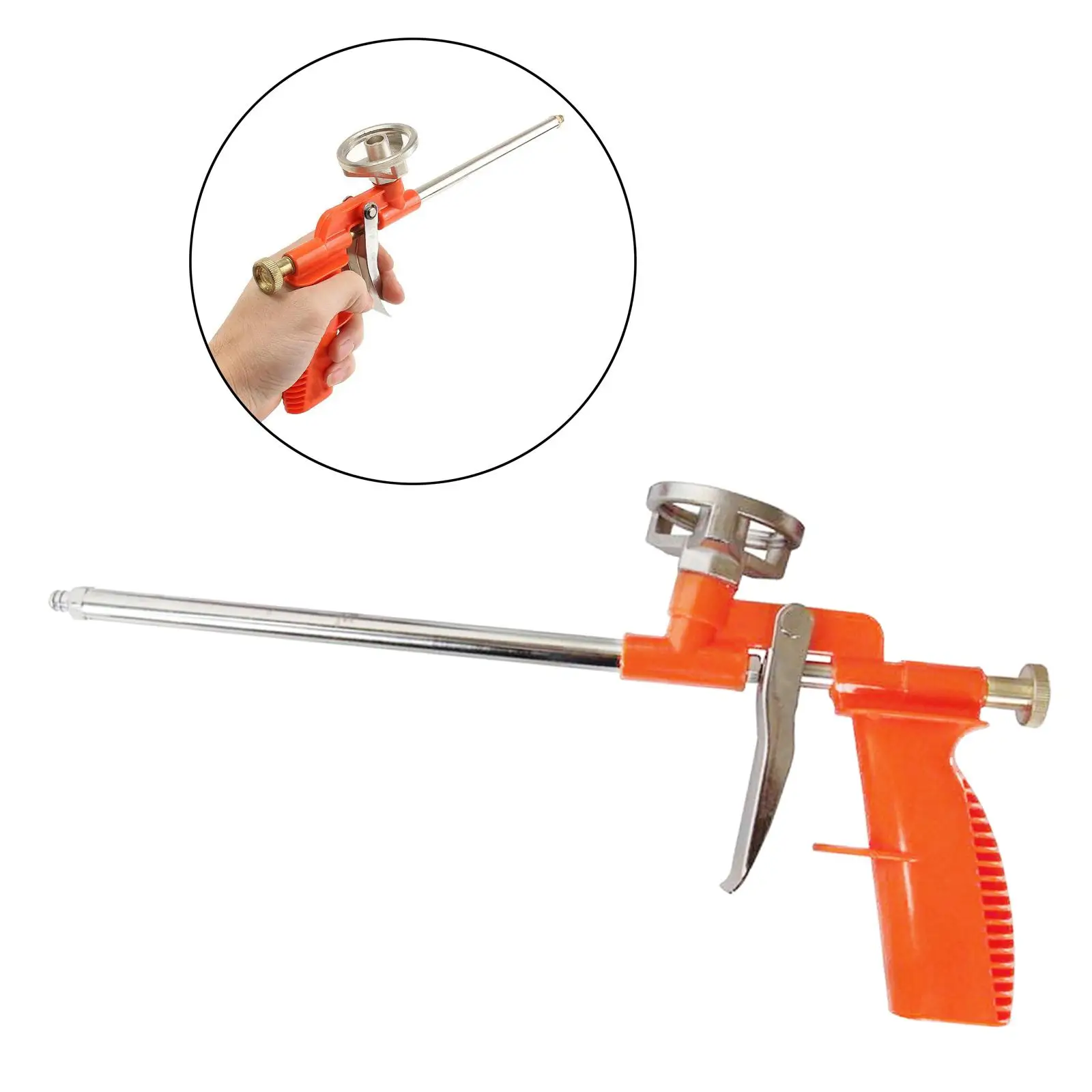 

Heavy Duty Silicone Caulking Gun Sealant Applicator Caulking Tool Orange