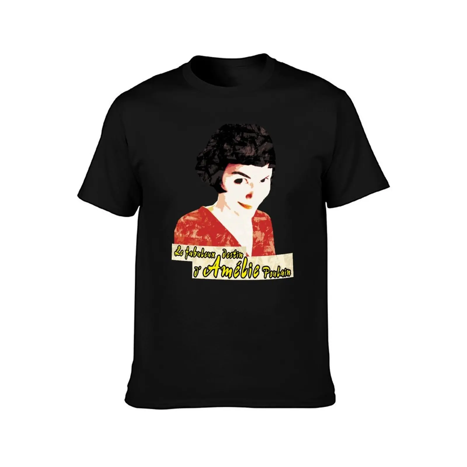 Le fabuleux destin d'Amélie Poulain T-Shirt, Summer Casual Cotton Tee, Oversized Streetwear Tops, Vintage Graphic Print