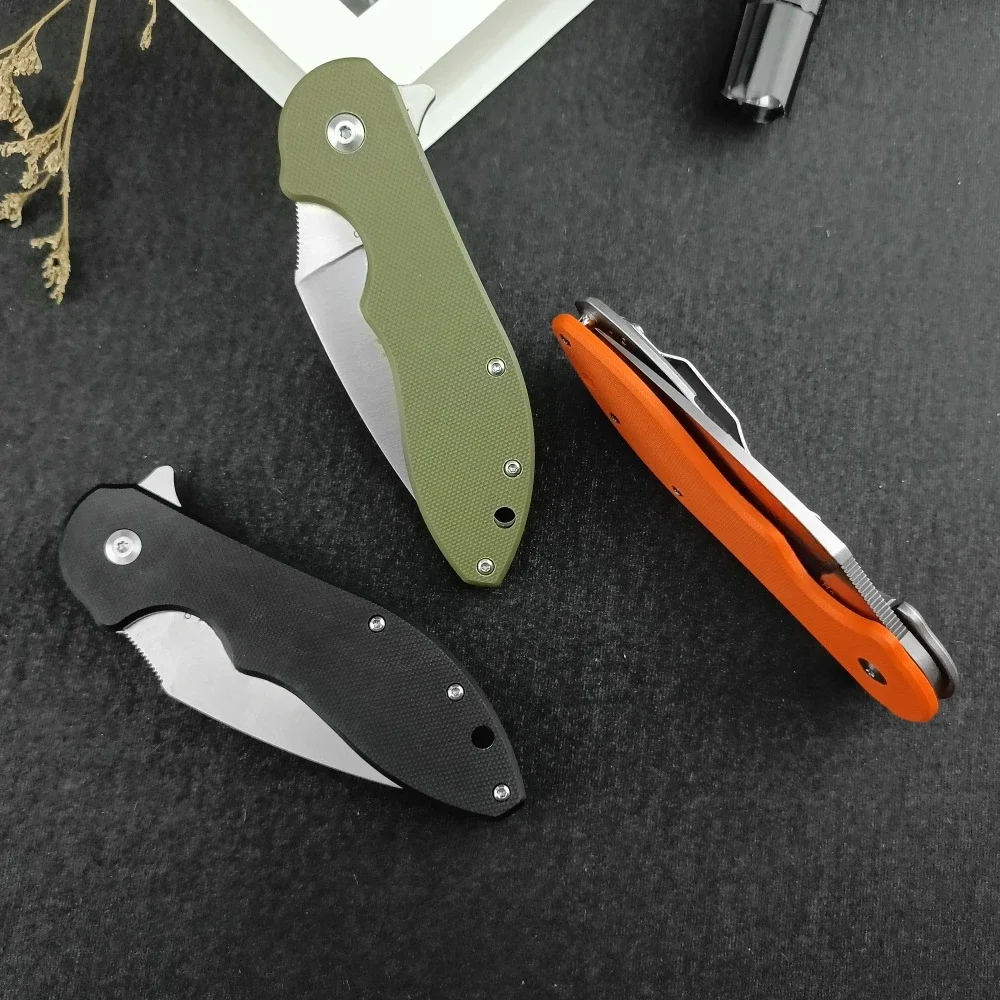 C172 سكين للفرد في الهواء الطلق سكينة تكتيكية سكين صيد التخييم متعددة الوظائف EDC سكينة أدوات D2 شفرة G10 مقبض الرجال هدية