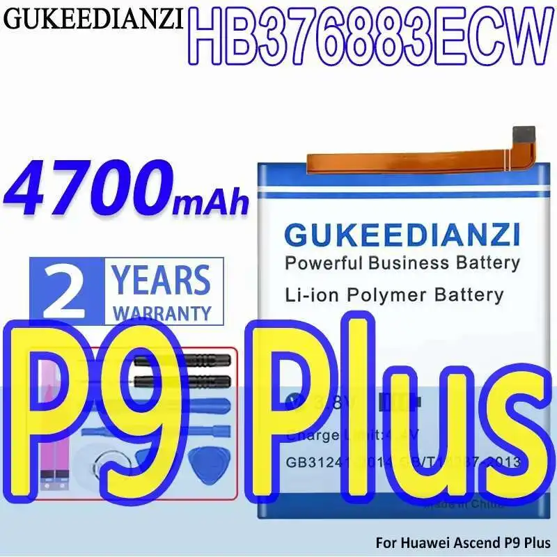 

4700Mah For Huawei Ascend P9 Plus HB376883ECW High-Capacity Mobile Phone Battery