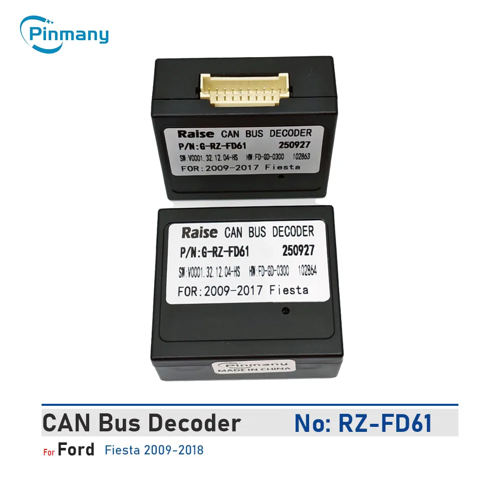 

Декодер CAN-шины Raise G-RZ-FD61 20-контактный, адаптер для Android-магнитолы, черный ящик для Ford Fiesta 2009-2018