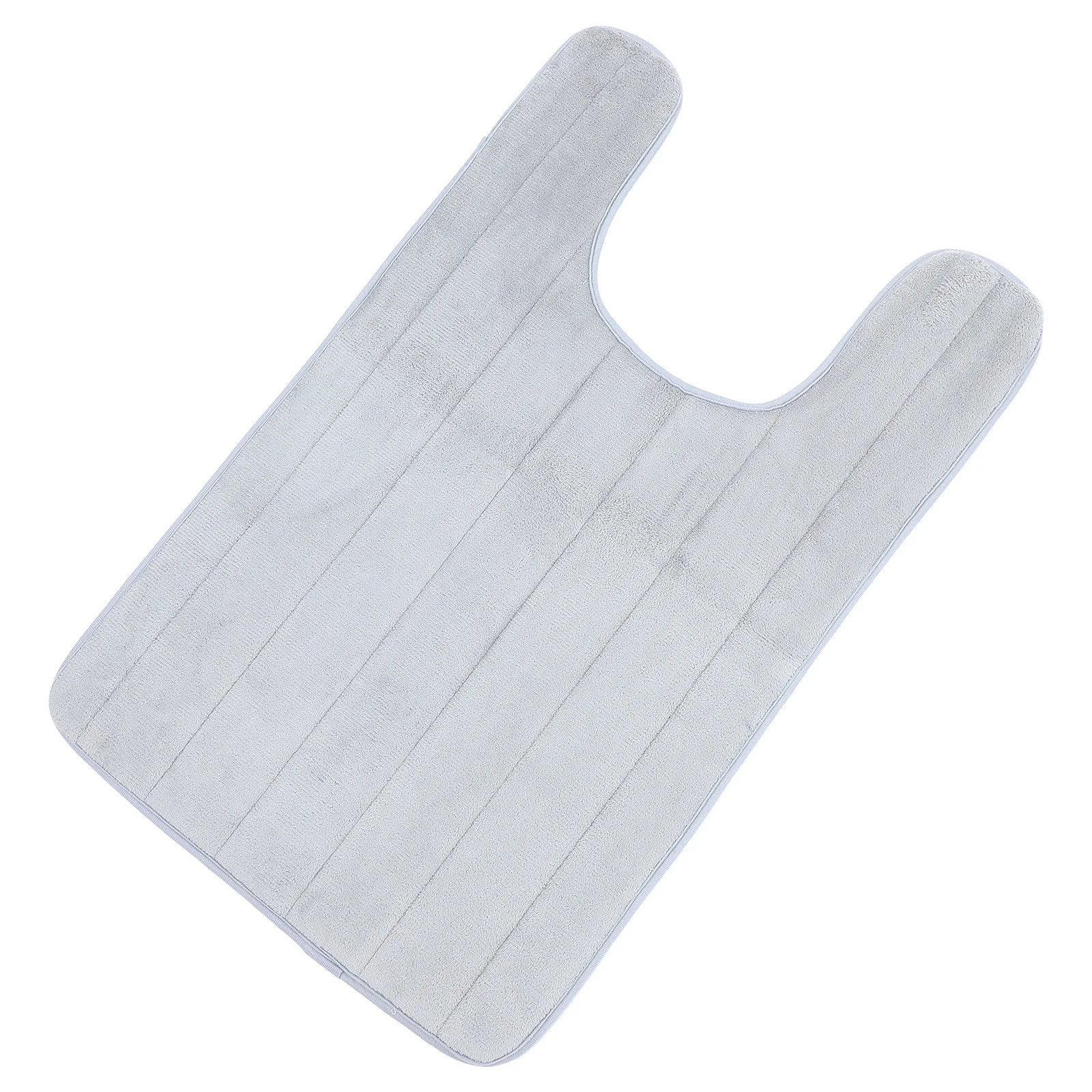 

U-Shaped Toilet Feet Cushion Mat Non-Slip Bathroom Floor Rug Comfortable Washroom Simple Ground Mat For Closet