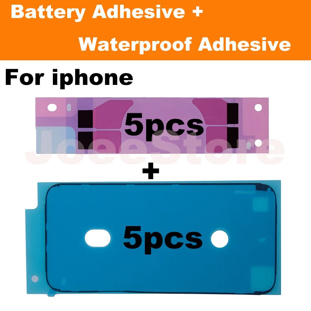 5set Waterproof Battery Adhesive For iphone 15 14 13 12 11 Pro Max Mini X XS XR 8 7 Plus 3M Seal Sticker LCD Frame Tape Strips