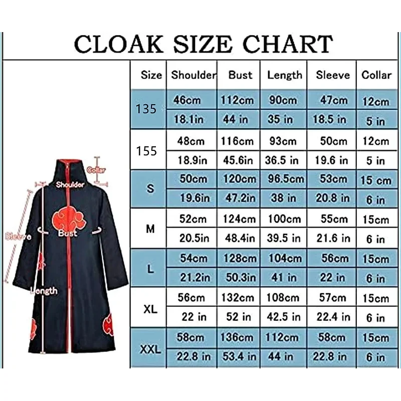 Аниме Косплей Плащ Костюм Мультфильм Красная Облако Узор Японский Игровой Плащ Стоячий Воротник Куртка Кольцо Повязка На Голову Подвеска Набор