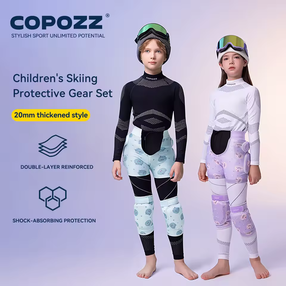 COPOZZ לילדים: מכנס מגן לסקי וסנובורד לבלימת זעזועים וביטחון מלא