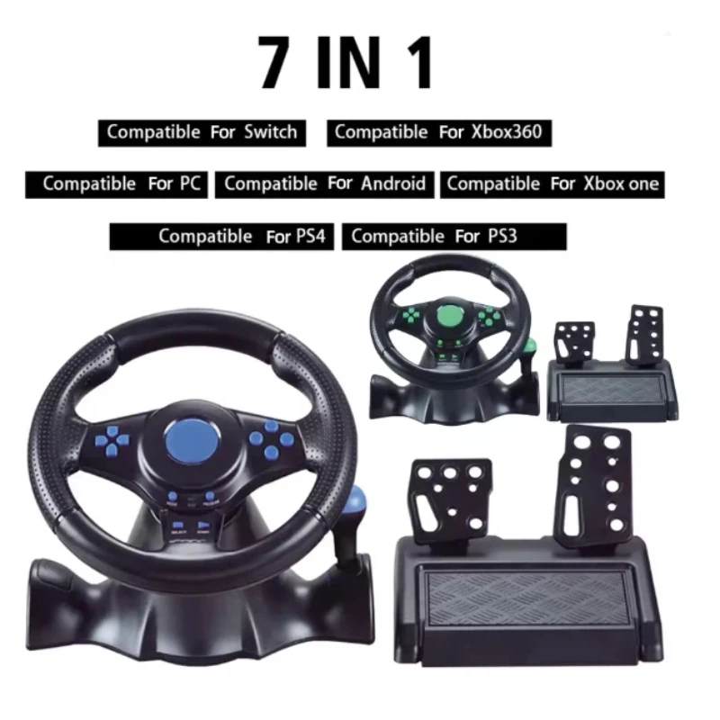 Racing Game Steering Wheel Suction Cup Fixed Gaming Controller Compatible For Switch Xbox Ps4 Ps3 Ps2 Pc Racing Game Accessory