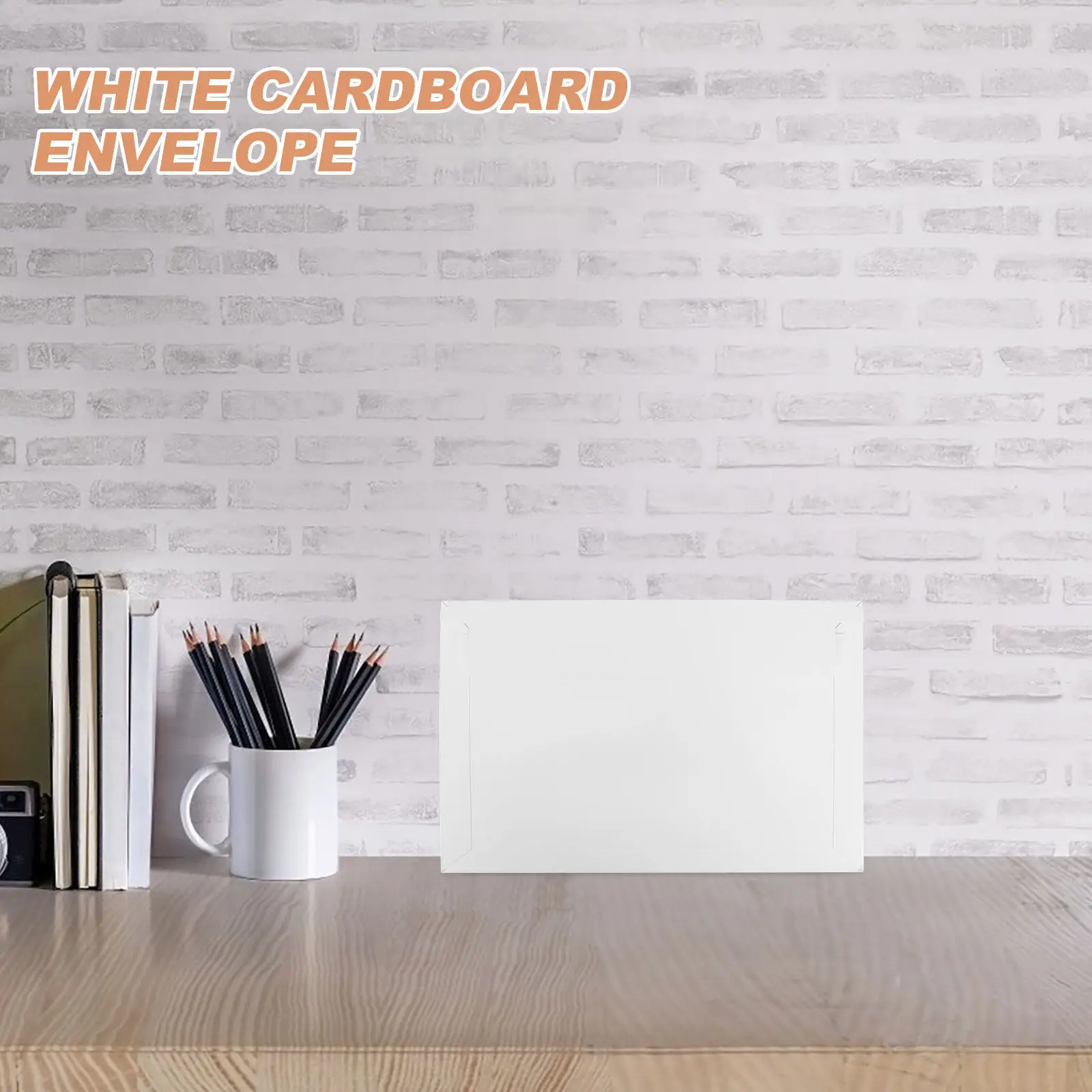 15Pcs Professional White Cardboard Document Mailers Self-Seal Photo Envelopes Flat Mailing Envelopes for Invitations Calendars