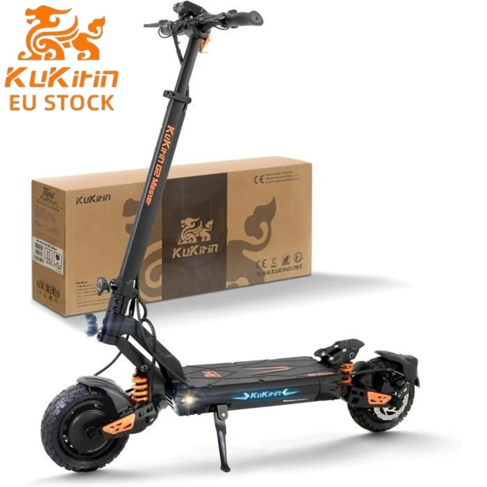 KuKirin G2 Master Foldable Electric Scooter Wheels 60KM/H 2 x 1000W Motor 52V 20.8Ah Battery 70Km Range Two-wheel Scooter