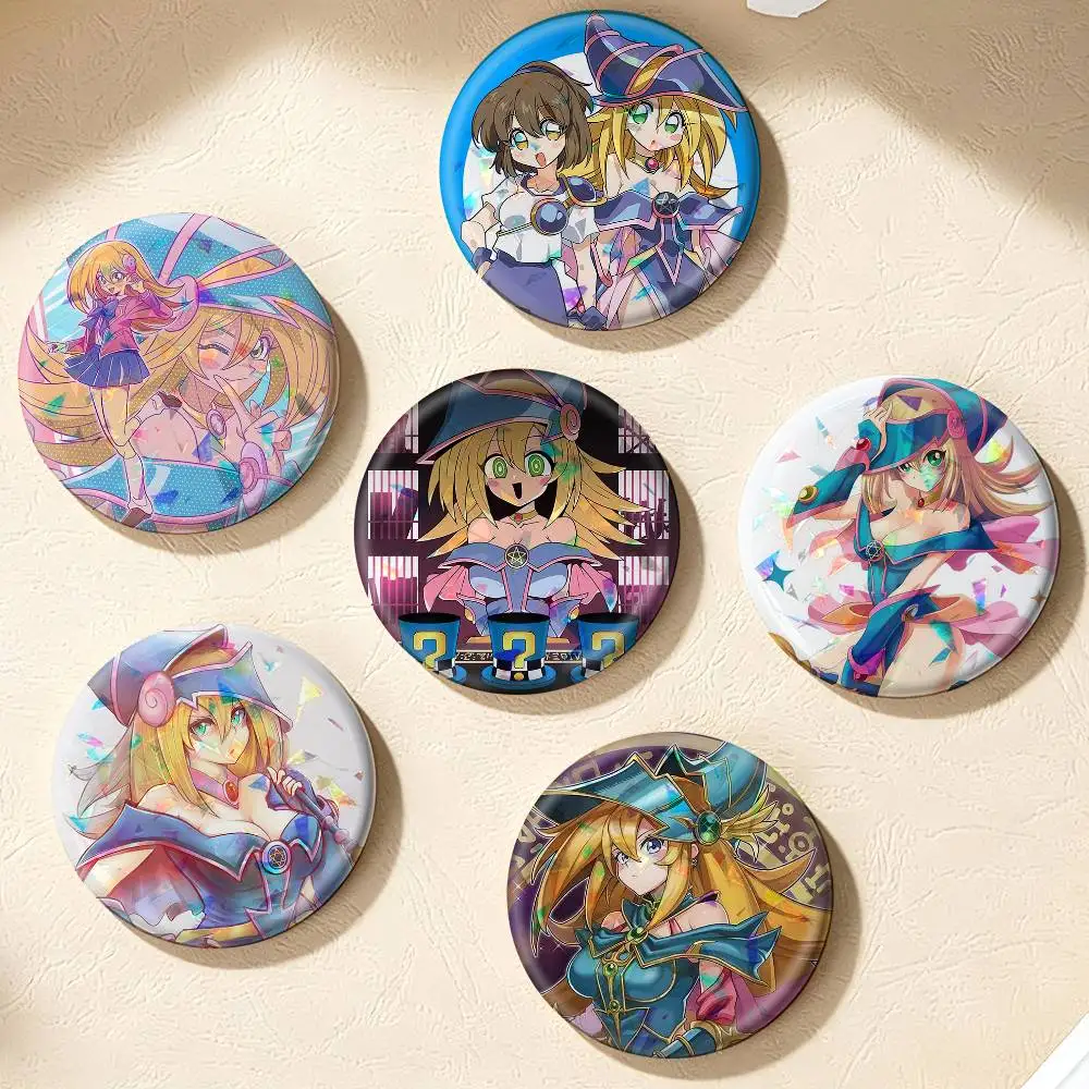 Dark Magician Girl Yu Gi Oh  75mm 44mm 25mm Brooch Backpack Hat Pins Accessories Toys Badge