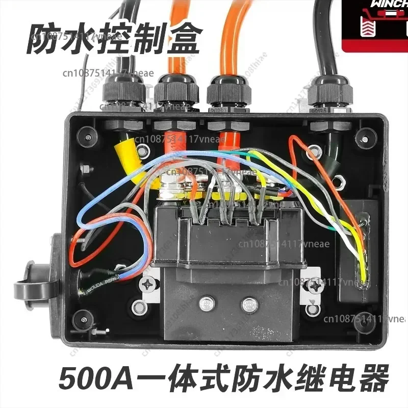 Winch Control Box with Wireless Remote Control Controller Relay Winch Accessories 12000lbs Wire Control Yellow Switch
