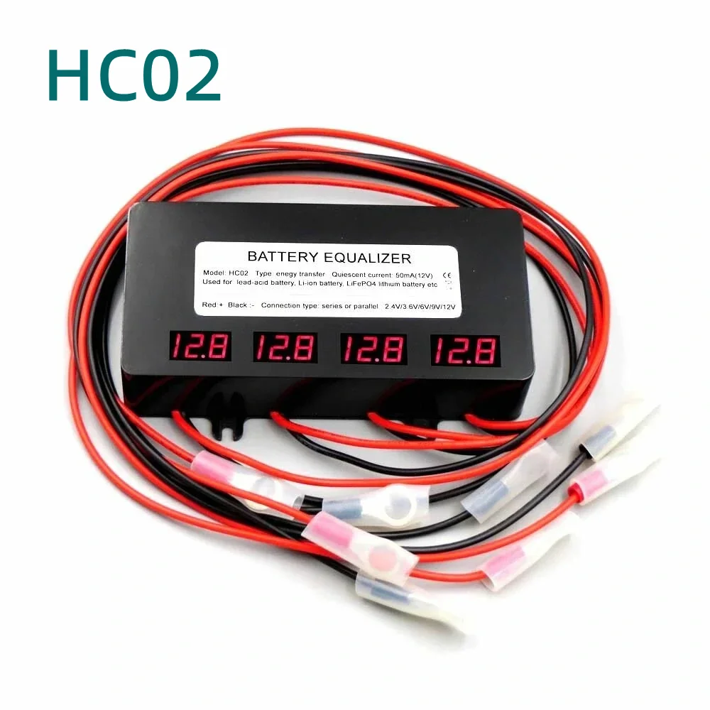 

HC02 Battery Balancer Lead Acid Battery Equalizer Charger Regulators Controller with LED Digital Display