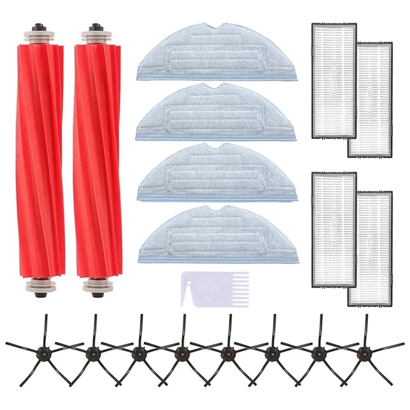 Kit d'accessoires pour aspirateur Xiaomi Roborock, filtre Hepa, brosse latérale, vadrouille, Everths, S7, S70, S75, S7max, S7maxv, T7S