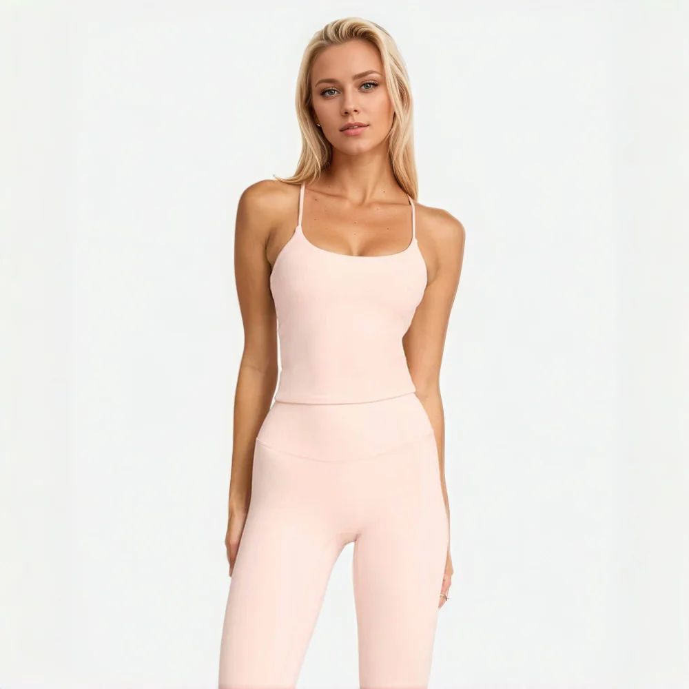 حورية البحر منحنى الحرية نحت تانك فستان المرأة مثير حزام اليوغا فستان الجري اللياقة البدنية تانك Topcrop الملابس العلوية للنساء #4