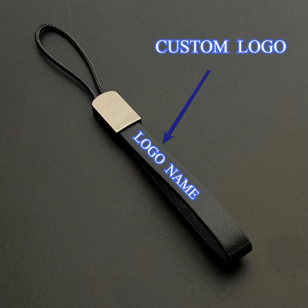 

Customized Simple Car Keychains Internet Famous Luxury Keyring Bags Pendants Leather Car Key Accessories Manufacturers Gift