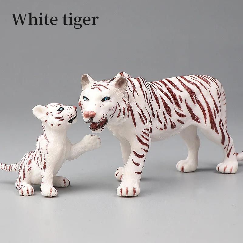 ชุดจำลองสัตว์ป่าโลกธรรมชาติ - โมเดลเสือสำหรับการศึกษา ของเล่นสะสมสำหรับเด็ก