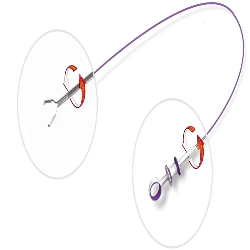 مشبك Hemoclip عالي الجودة يمكن التخلص منه مرن وقابل للدوران ومشابك مرقئ لعلم الجهاز الهضمي
