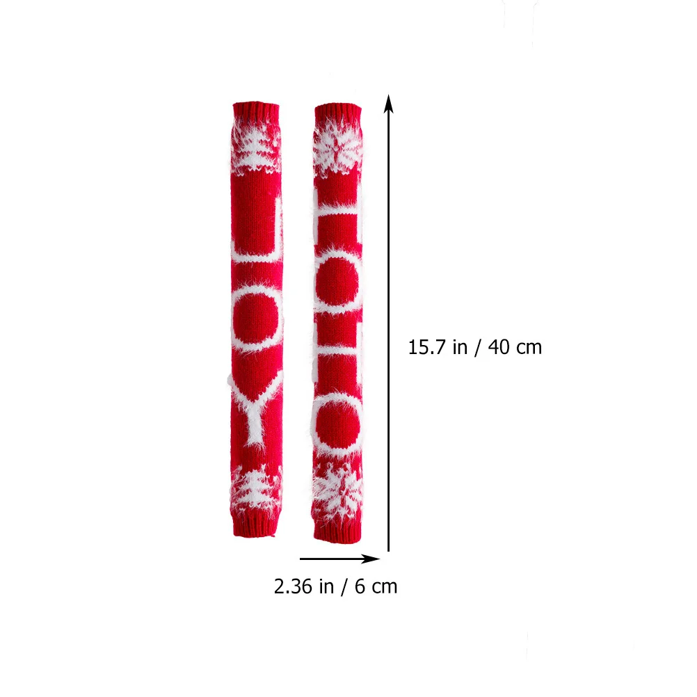 

8Pcs Christmas Fridge Handle Cover Protective Red Knitted Multi-Purpose Kitchen Appliances Xmas Fridge Handle Cover