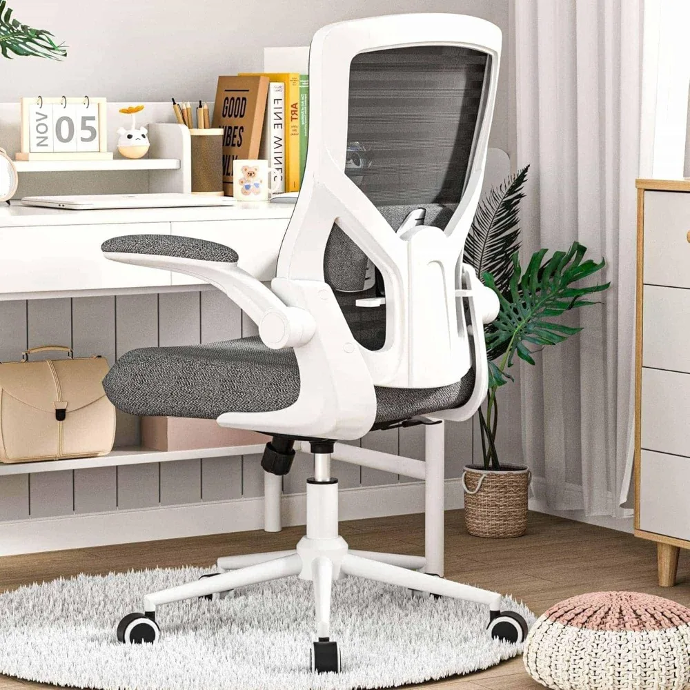 Комфортное эргономичное офисное кресло для облегчения боли в спине — прочная пенопластовая амортизация и регулируемая поясничная поддержка