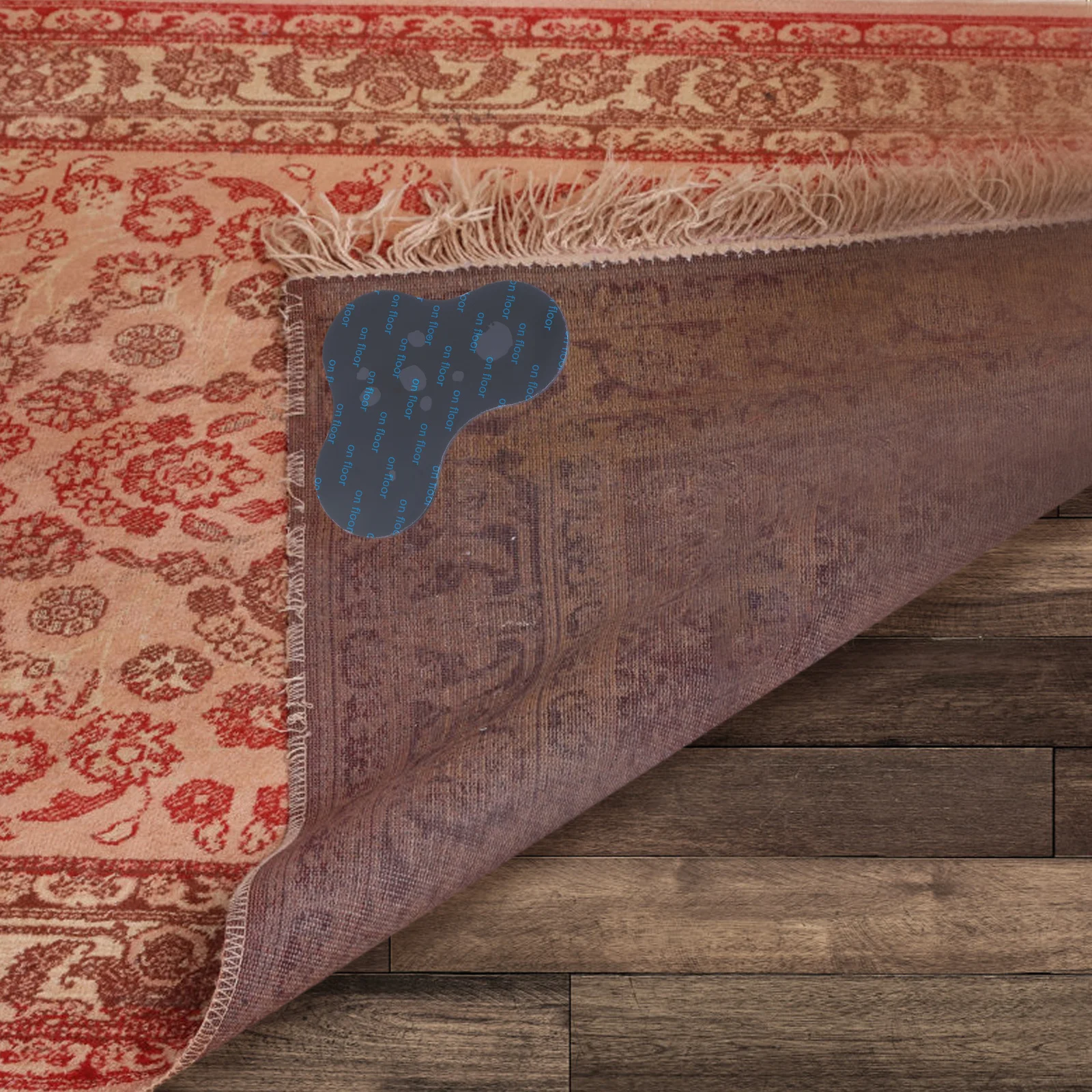 

10pcs Anti-Slip Carpet Sticker Traceless Reusable Washable Rug Fixing Patch For Doormat Bathroom Mat Floor Carpet