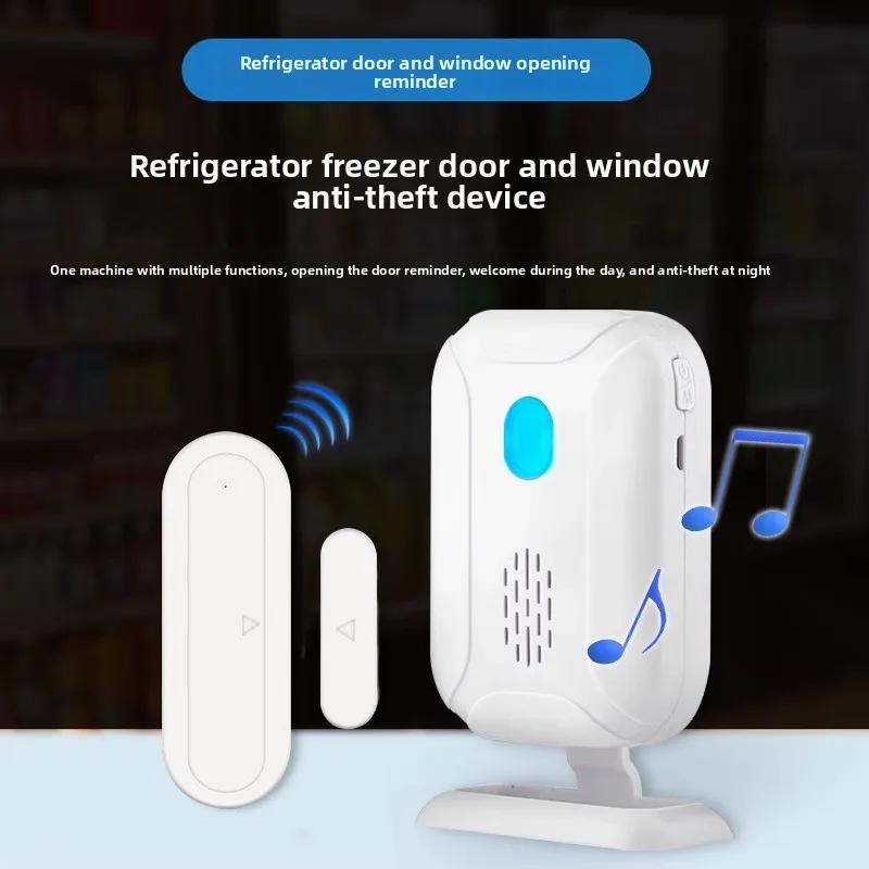 

Напоминание о открытии двери холодильника, датчик открытия двери морозильной камеры для супермаркета, дверной звонок для магазина, окна, двери, магнитная противоугонная сигнализация