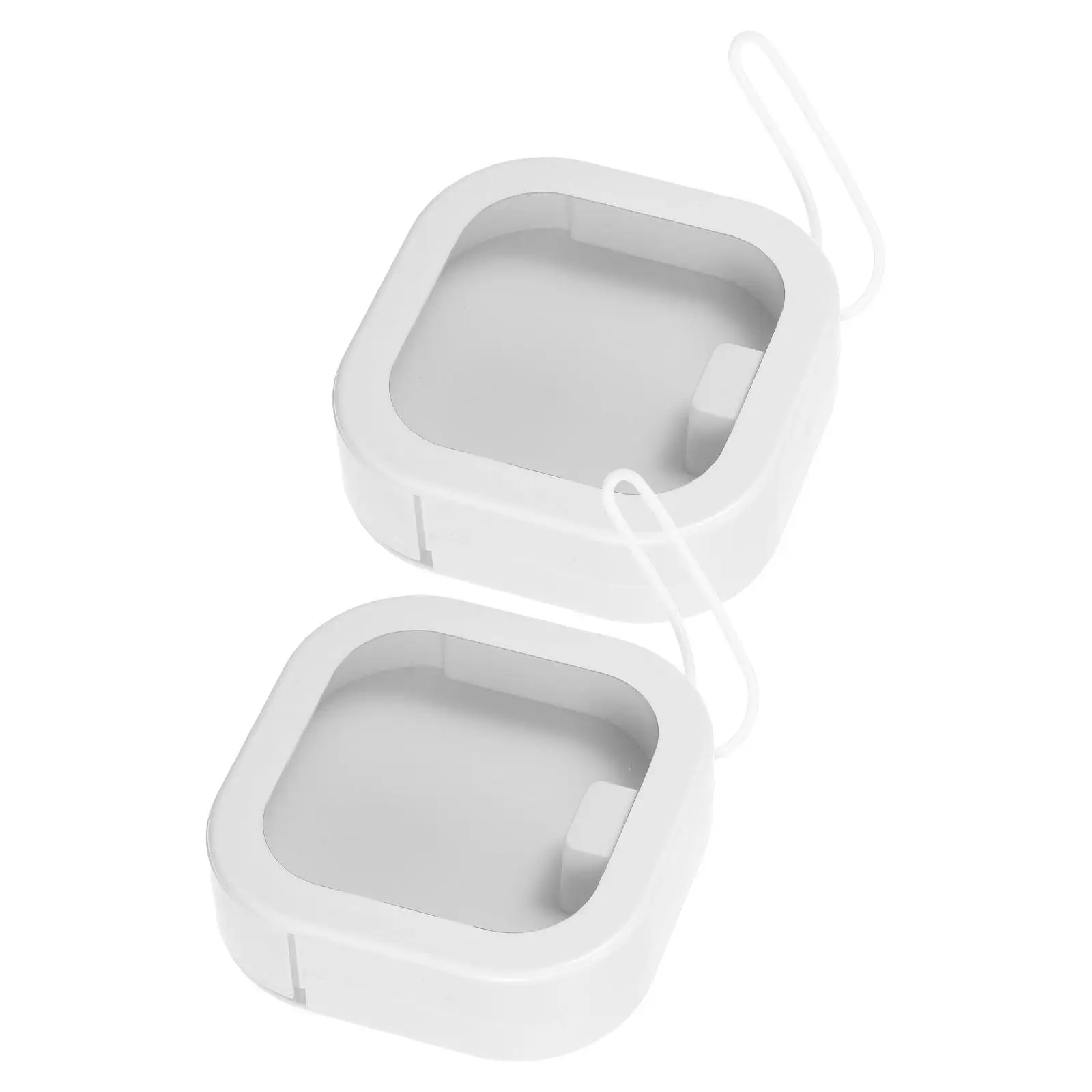 2Pcs Hair Tie Organizer Box Lightweight Space Optimizing Desktop Travel Storage for Hair Bands Bobby Pins Small Sundries