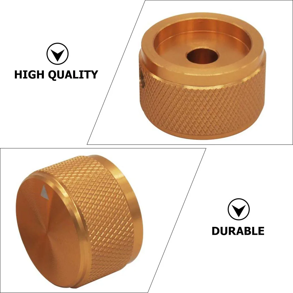 

4Pcs Anti-Slip Tone Control Knob Sturdy Replacement for Guitar Bass Amplifier Potentiometer Repair Part Volume Adjustment