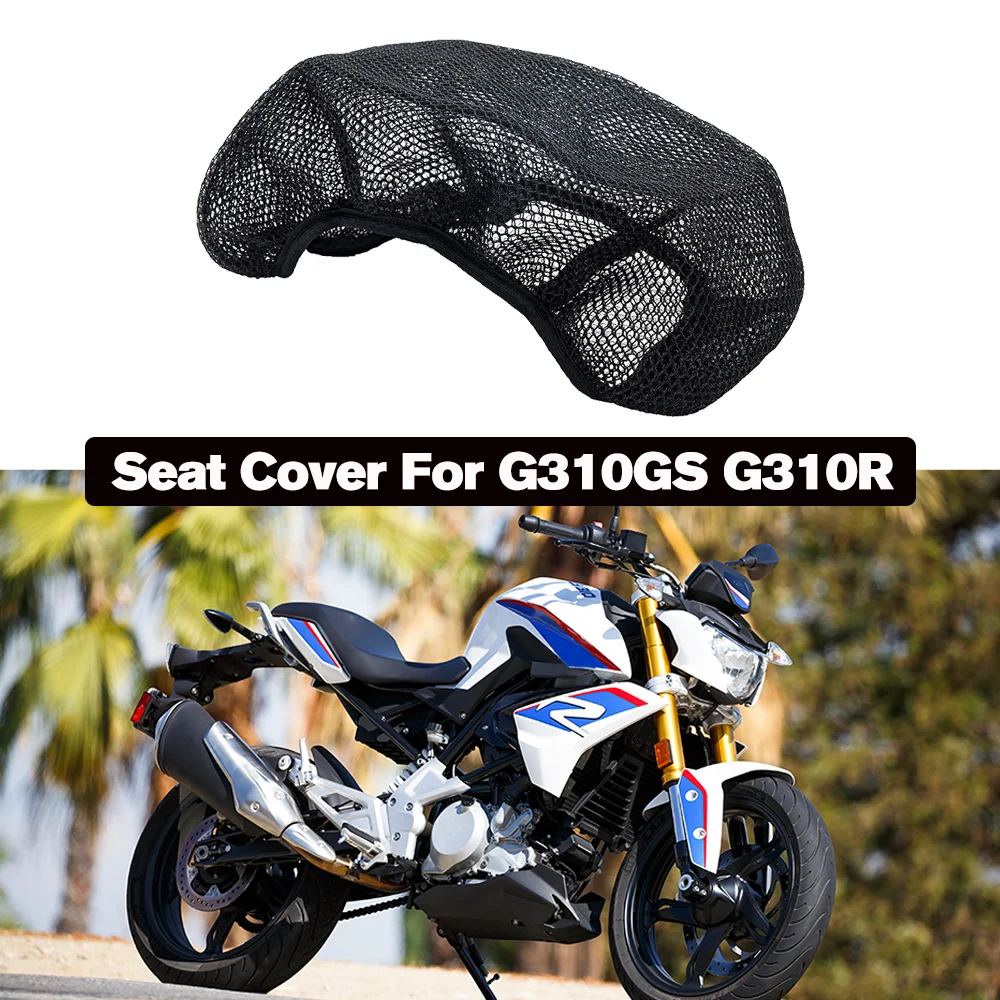 Breathable Mesh Seat Cover For BMW G 310 R GS Anti-Slip Waterproof G310R G310GS Fabric Cushion Saddle 310 Motorcycle Accessories