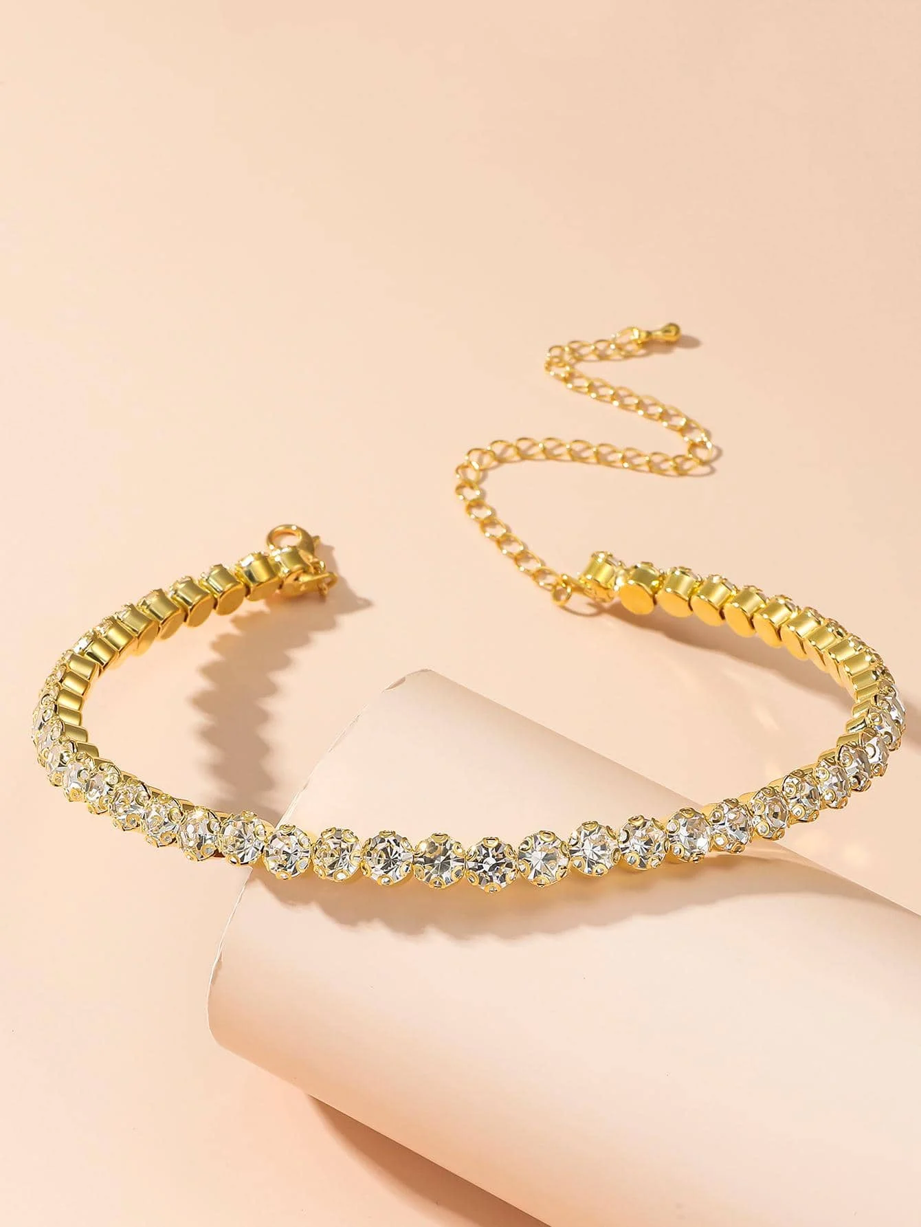 

Women's Full Crystal Rhinestone Choker Necklace For Formal Party Dress
