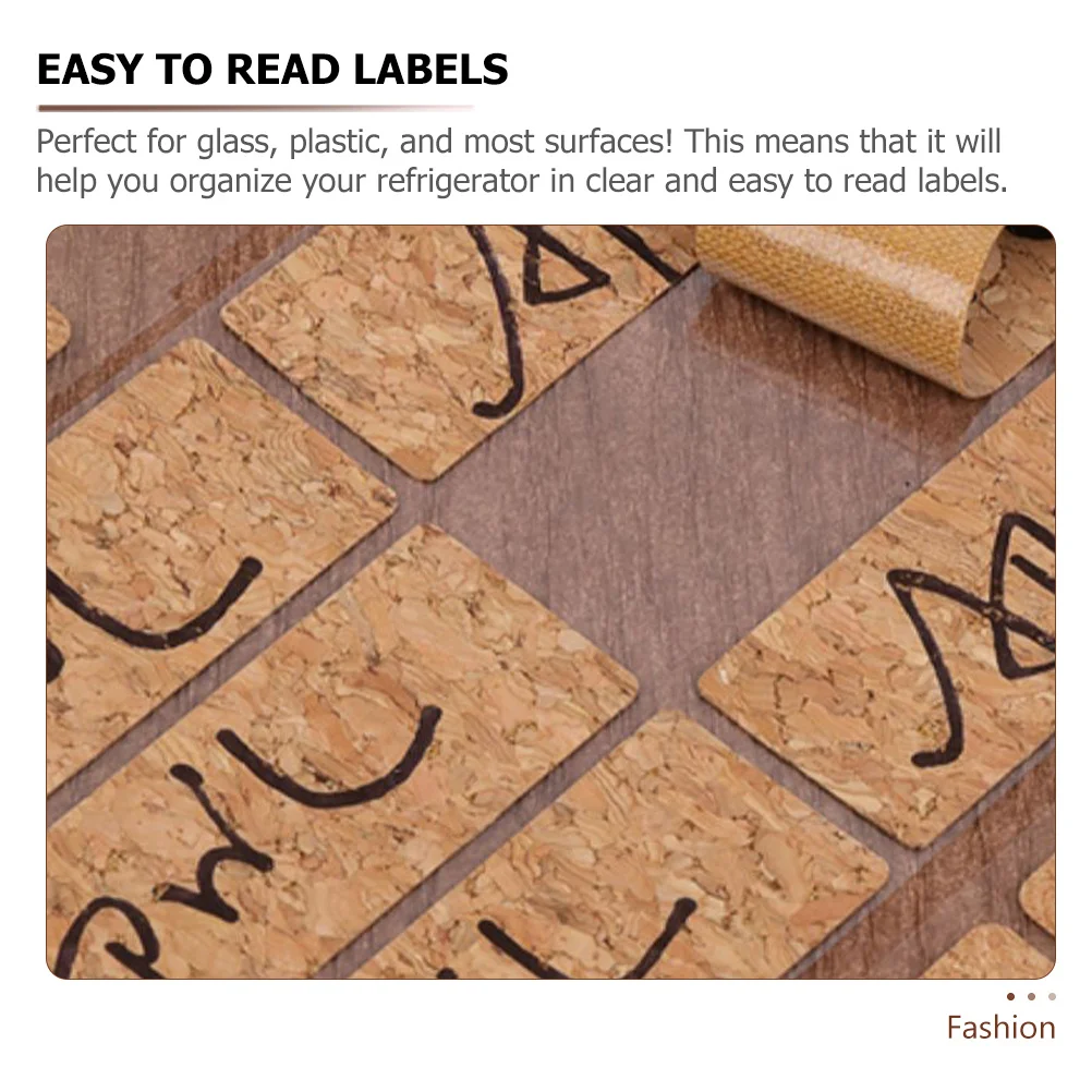 24 ورقة ملصقات للتسمية مقاومة للماء ملصقات زجاجات الفلين تخزين منزلي منظمة مخزن المطبخ حفظ الطعام