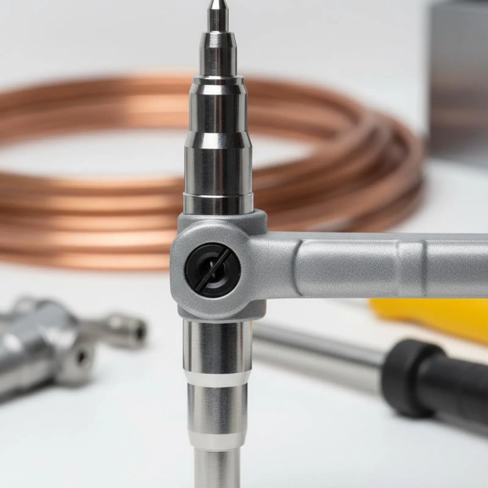 

Copper Tube Expander Long-Lasting HVAC Tube Expander Manual Swage Tool Easy to Use Hand Swaging Tool Coil Loaded
