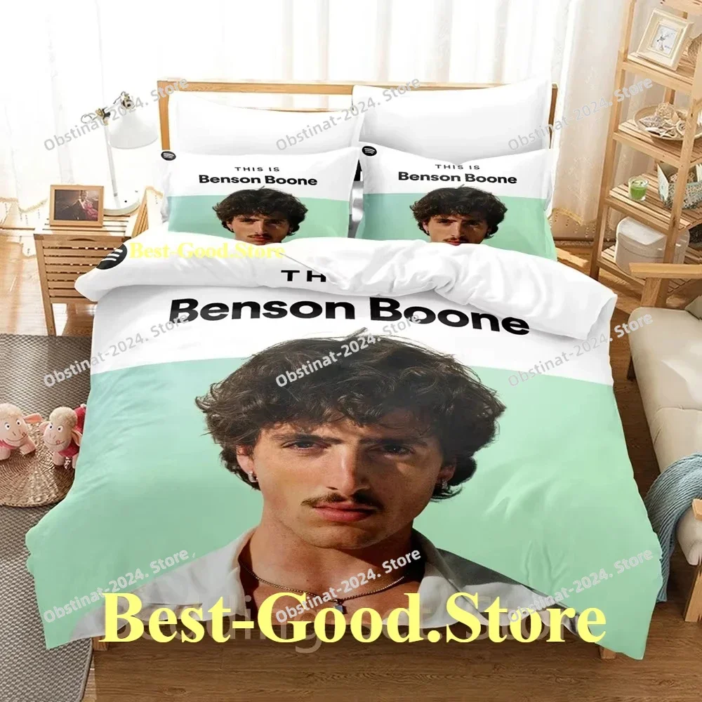 Benson Boone Bedding Set Single Twin Full Queen King Size Bed Set Adult Kid Bedroom Duvetcover Sets 3D Print Anime Bed Sheet Set