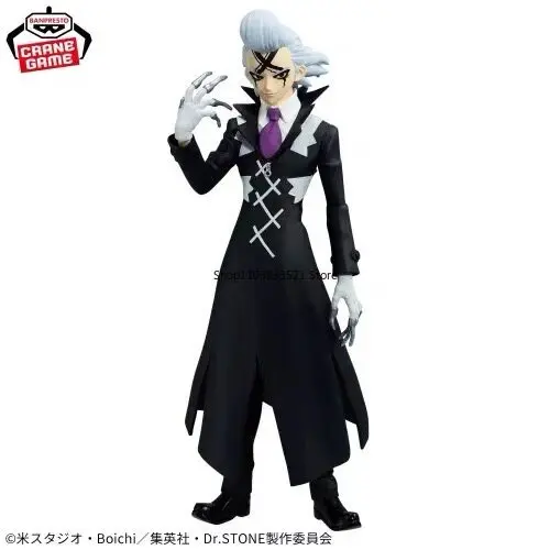 Bandai Original ‌Dr.STONE Ishigami Senku Nanami Ryusui Dr.X Character Action Figure Desktop Ornaments Hobbies Collectible