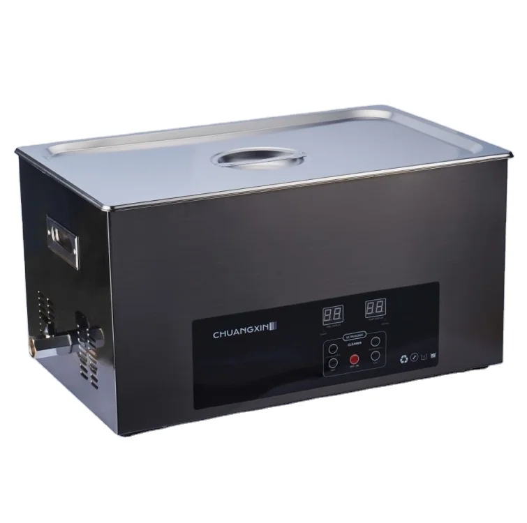 New 22L Tabletop Industrial Ultrasonic Mechanical Cleaner For Car Engine Block Electric Automotive Parts Cleaning Device