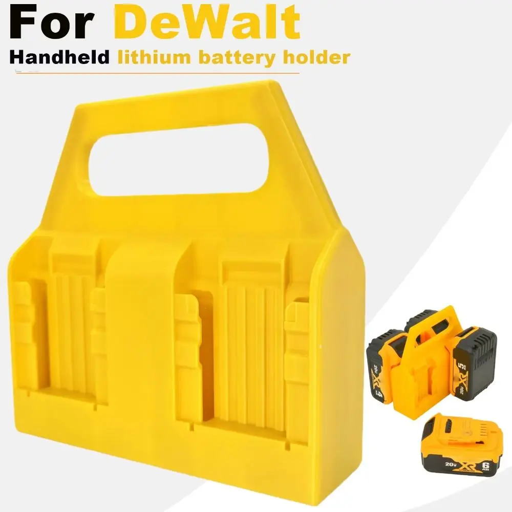 

Fixing Devices Battery Storage Rack Strong 4 Slots Battery Portable Stand Portable Drop-resistant for Dewalt 18V 20V
