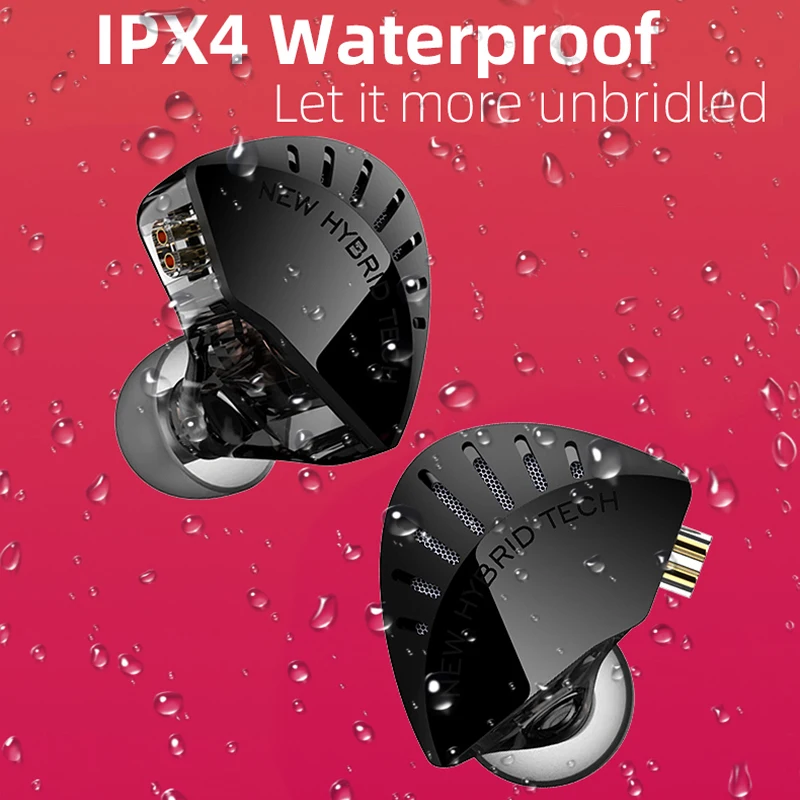 Auscultadores com Microfone com Cancelamento de Ruído, Earbuds LD2 Music Monitor, Fone Hi Fi Baixo, Destacável, Plug L-Shape, Fones De Ouvido Com Fio