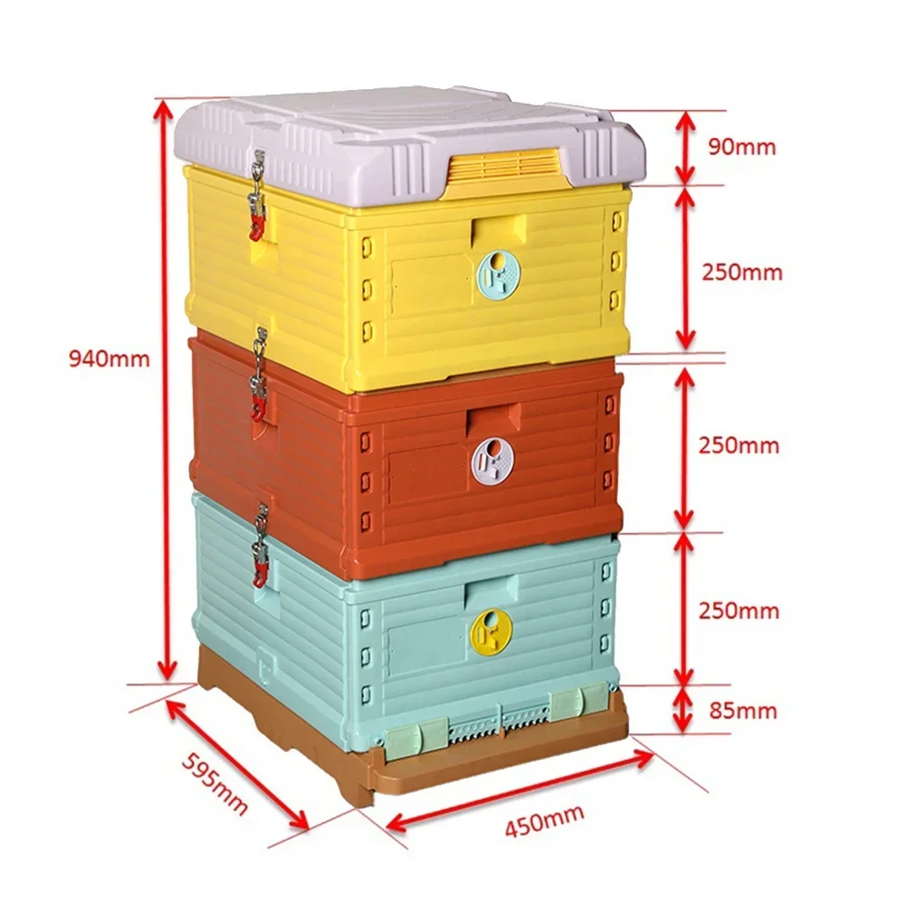 3 layer 10 frame beehive thermal plastic bee hive