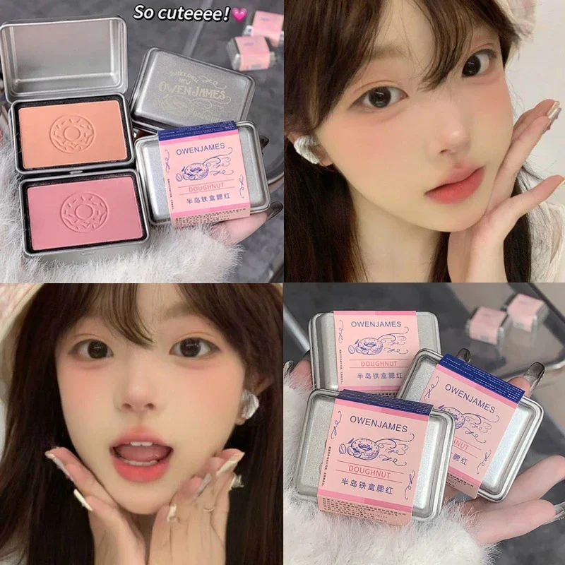 Monochrome Blush Peach Pink Orange Tint Makeup Blush Palette Cheek Contour Rouge Cosmetics Long-lasting Face Brightens Cosmetics