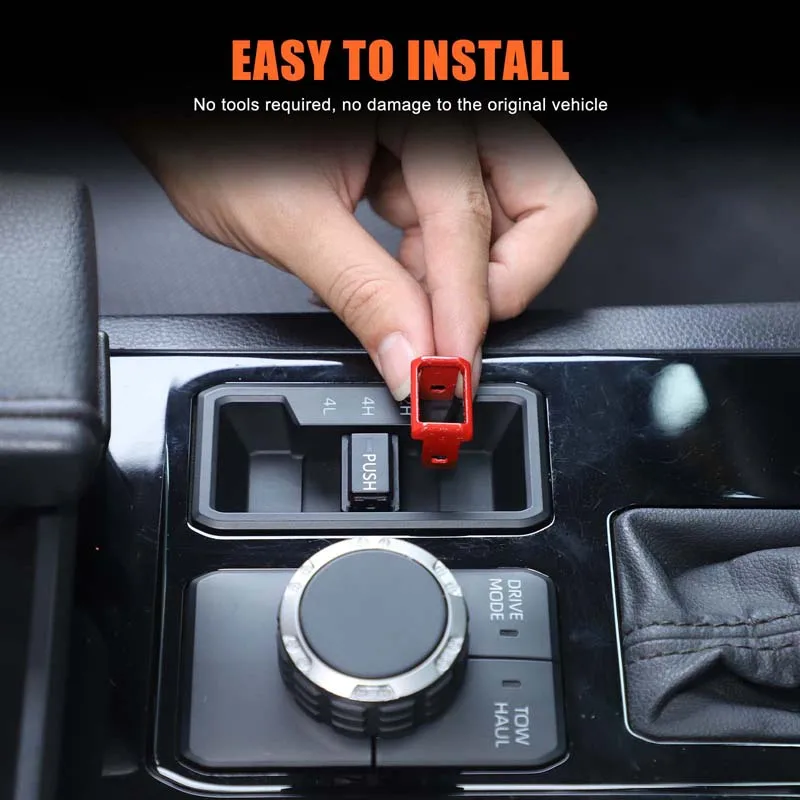 

For Toyota Tundra 2022-2025 Car 4WD Mode Switch Push Button Trim Cover Differential Shift Frame Decoration Accessories