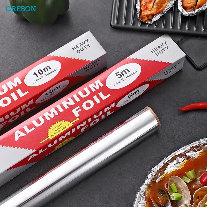 5M/10M/20M Thickened Baking Foil for Barbecue Kitchen Oven Cooking Disposable Tinfoil BBQ Aluminum Foil Oil Paper Bakeware