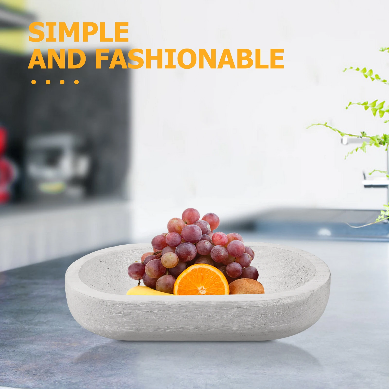 

Oval Tea Decorative Wood Food Serving Bread Tray Trays Large Capacity Storage Fruit Bread Bedroom