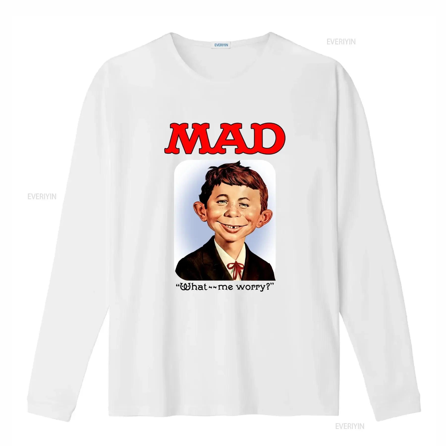 Rare New L 1987 Mad Magazine Mail Away Alfred E Newman Promo Vintage T Shirt Casual Wear Collector Apparel Classic Print