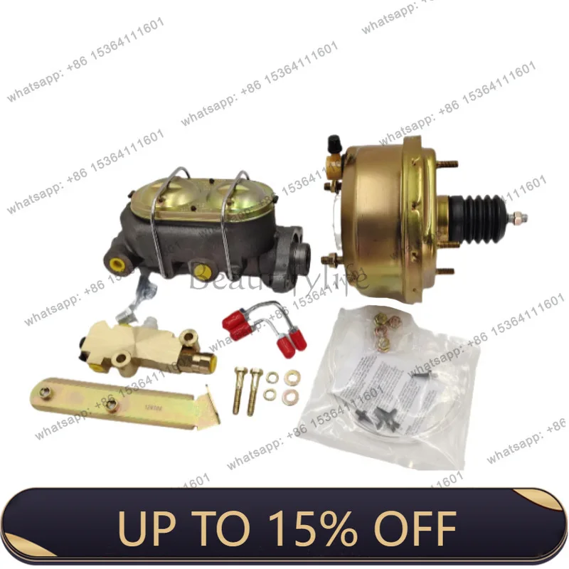 LS American General Motors Modified Parts Drum Brake Master Pump Master Cylinder Proportional Valve Galvanized Vacuum Booster